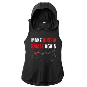 Make Russia Small Again Ladies PosiCharge Tri-Blend Wicking Draft Hoodie Tank