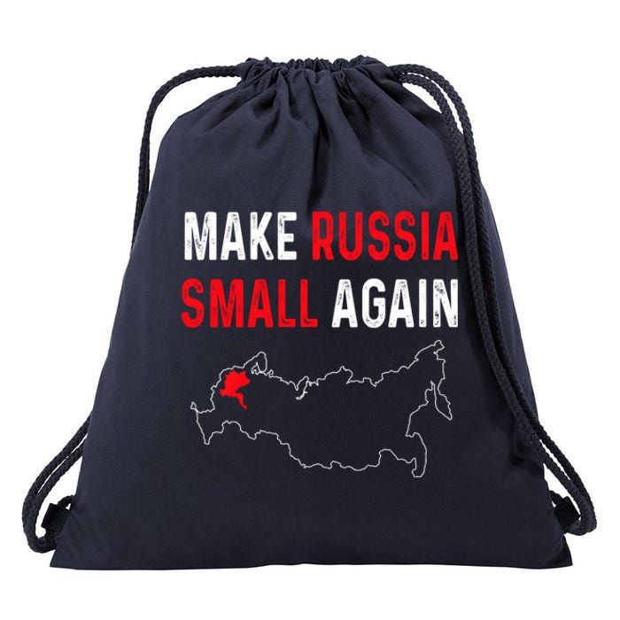 Make Russia Small Again Drawstring Bag