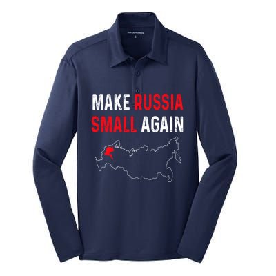 Make Russia Small Again Silk Touch Performance Long Sleeve Polo