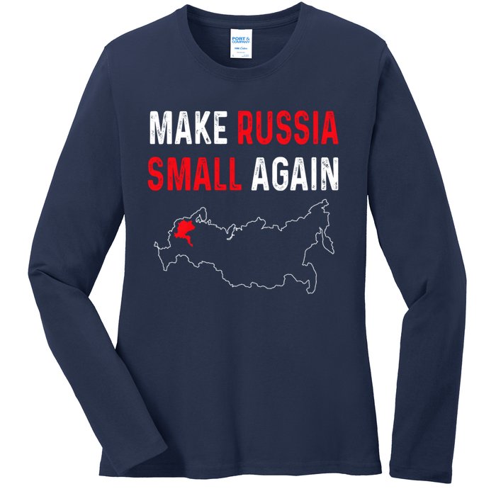 Make Russia Small Again Ladies Long Sleeve Shirt