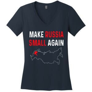 Make Russia Small Again Women's V-Neck T-Shirt