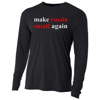 Make Russia Small Again  Funny Make Russia Small Again Cooling Performance Long Sleeve Crew