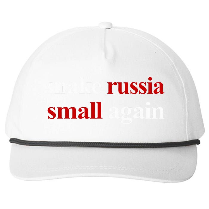 Make Russia Small Again Make Russia Small Again Snapback Five-Panel Rope Hat