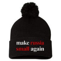 Make Russia Small Again Make Russia Small Again Pom Pom 12in Knit Beanie