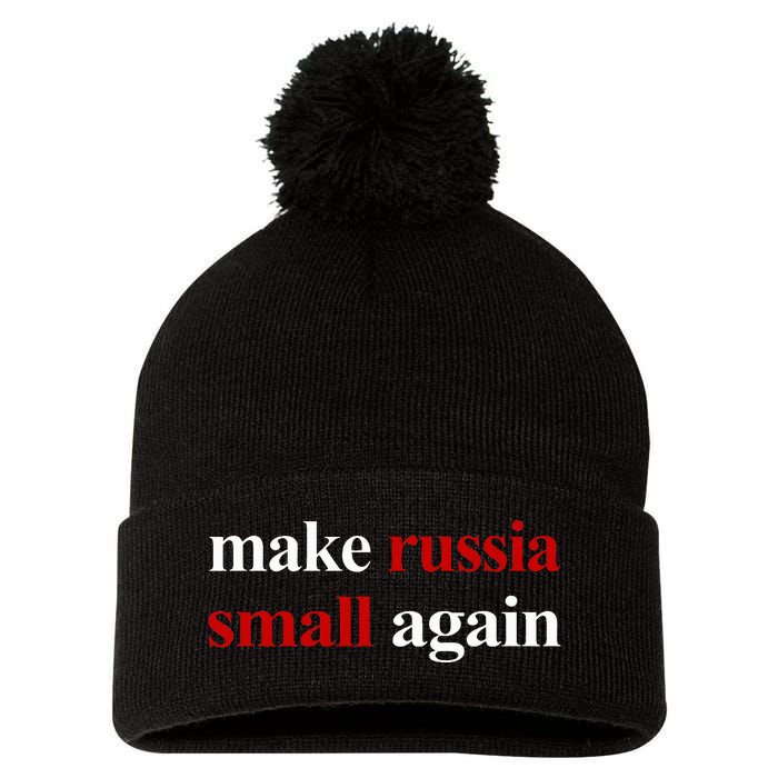 Make Russia Small Again Make Russia Small Again Pom Pom 12in Knit Beanie