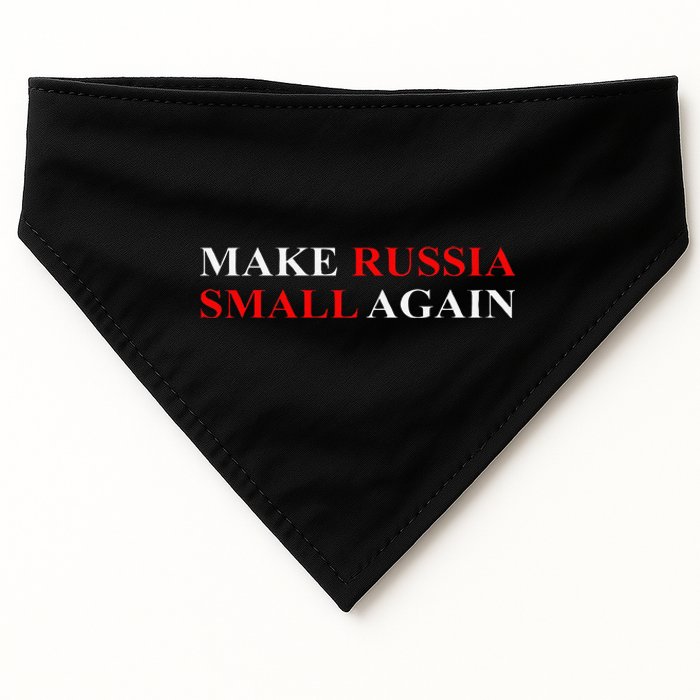 Make Russia Small Again  Funny Make Russia Small Again USA-Made Doggie Bandana