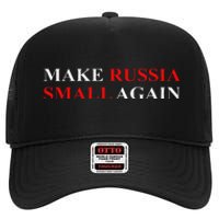 Make Russia Small Again  Funny Make Russia Small Again High Crown Mesh Back Trucker Hat