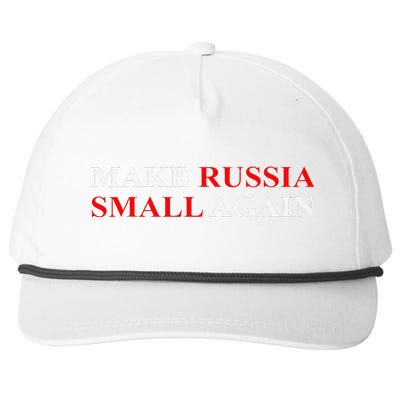 Make Russia Small Again  Funny Make Russia Small Again Snapback Five-Panel Rope Hat