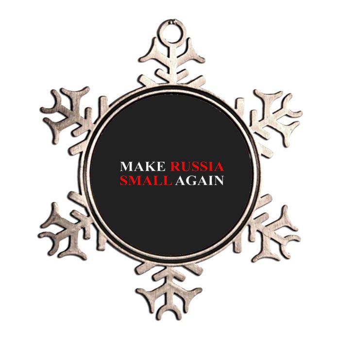 Make Russia Small Again  Funny Make Russia Small Again Metallic Star Ornament