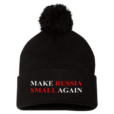 Make Russia Small Again  Funny Make Russia Small Again Pom Pom 12in Knit Beanie