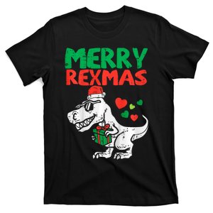 Merry Rexmas Santa Trex Dino Christmas T-Shirt