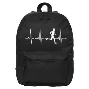 Marathon Runner Saying Running Motivation 16 in Basic Backpack