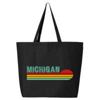 Michigan Retro Sunset Logo 25L Jumbo Tote