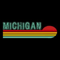Michigan Retro Sunset Logo Zip Tote Bag
