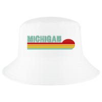 Michigan Retro Sunset Logo Cool Comfort Performance Bucket Hat