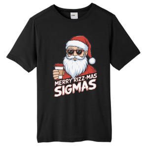 Merry Rizzmas Teens School Funny Christmas Santa Claus Tall Fusion ChromaSoft Performance T-Shirt