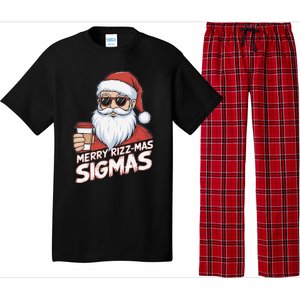 Merry Rizzmas Teens School Funny Christmas Santa Claus Pajama Set