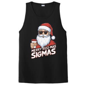 Merry Rizzmas Teens School Funny Christmas Santa Claus PosiCharge Competitor Tank