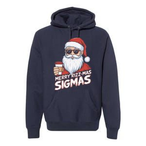 Merry Rizzmas Teens School Funny Christmas Santa Claus Premium Hoodie