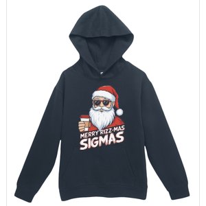 Merry Rizzmas Teens School Funny Christmas Santa Claus Urban Pullover Hoodie