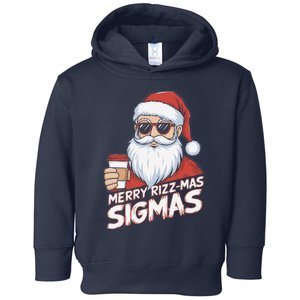 Merry Rizzmas Teens School Funny Christmas Santa Claus Toddler Hoodie