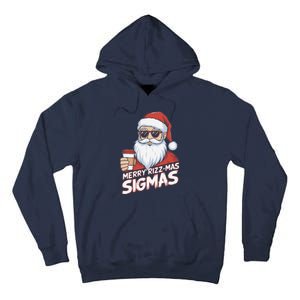 Merry Rizzmas Teens School Funny Christmas Santa Claus Tall Hoodie