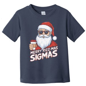 Merry Rizzmas Teens School Funny Christmas Santa Claus Toddler T-Shirt