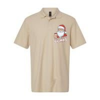 Merry Rizzmas Teens School Funny Christmas Santa Claus Softstyle Adult Sport Polo