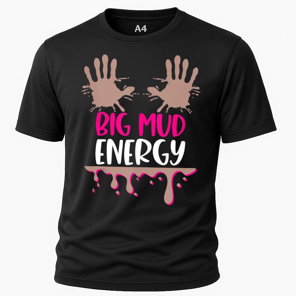 Mud Run Team Women Big Mud Energy Mud Race Muddy Handprints Performance Shirt