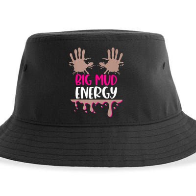 Mud Run Team Women Big Mud Energy Mud Race Muddy Handprints Sustainable Bucket Hat