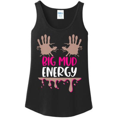 Mud Run Team Women Big Mud Energy Mud Race Muddy Handprints Ladies Essential Tank