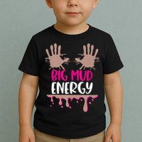 Mud Run Team Women Big Mud Energy Mud Race Muddy Handprints Toddler T-Shirt