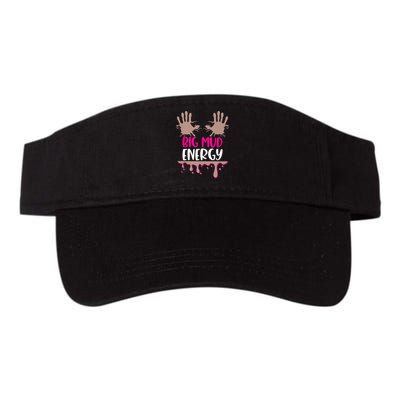 Mud Run Team Women Big Mud Energy Mud Race Muddy Handprints Visor