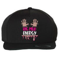 Mud Run Team Women Big Mud Energy Mud Race Muddy Handprints Wool Snapback Cap