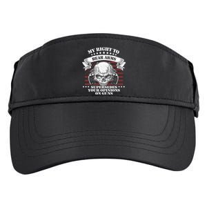 My Right To Bear Arms Gift Adult Drive Performance Visor