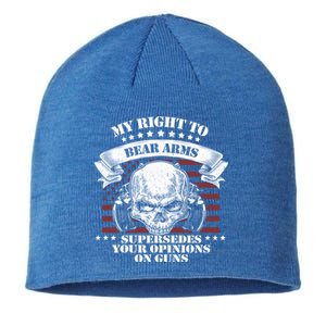 My Right To Bear Arms Gift Sustainable Beanie