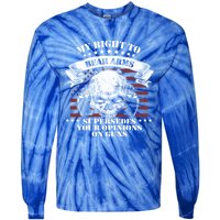 My Right To Bear Arms Gift Tie-Dye Long Sleeve Shirt