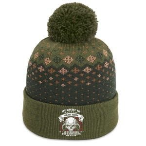 My Right To Bear Arms Gift The Baniff Cuffed Pom Beanie