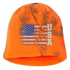 Marathon Runner Team America Usa Flag Running Shoes Kati - Camo Knit Beanie