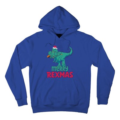 Merry Rexmas Tree Rex Dinosaur Christmas Gift Hoodie