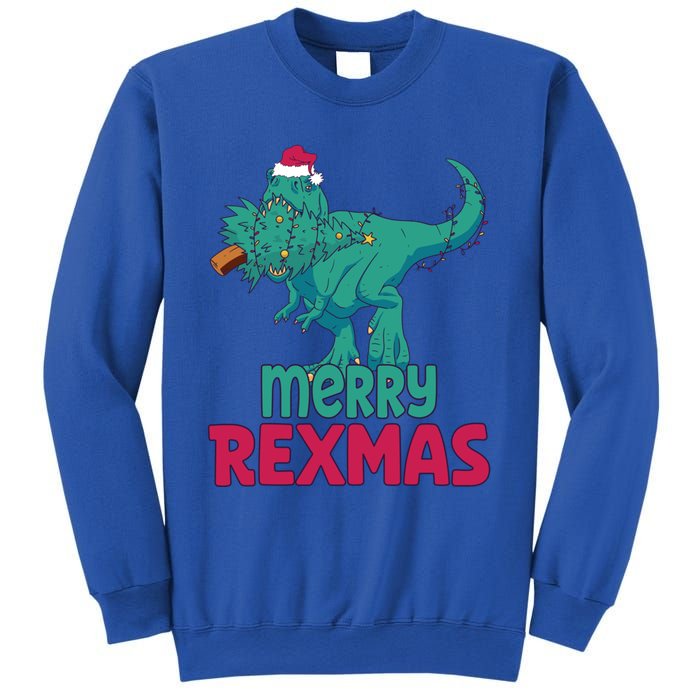 Merry Rexmas Tree Rex Dinosaur Christmas Gift Sweatshirt