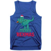 Merry Rexmas Tree Rex Dinosaur Christmas Gift Tank Top