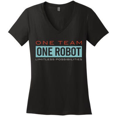 Motivational Robotics Team, Robotics Club, Stem Women's V-Neck T-Shirt