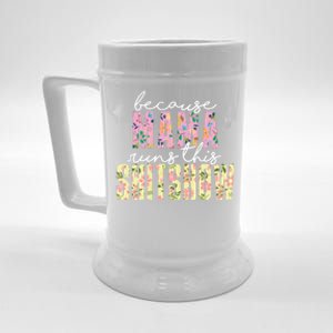 Mama Runs This Shitshow Funny Happy Mothers Day Gift Beer Stein