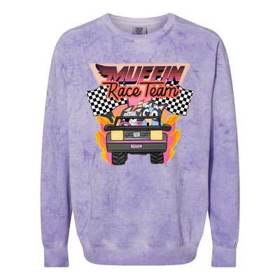 Muffin Race Team Muffin Cupcake Heeler Colorblast Crewneck Sweatshirt