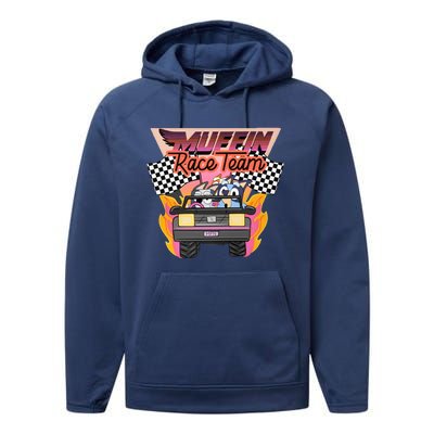 Muffin Race Team Muffin Cupcake Heeler Performance Fleece Hoodie