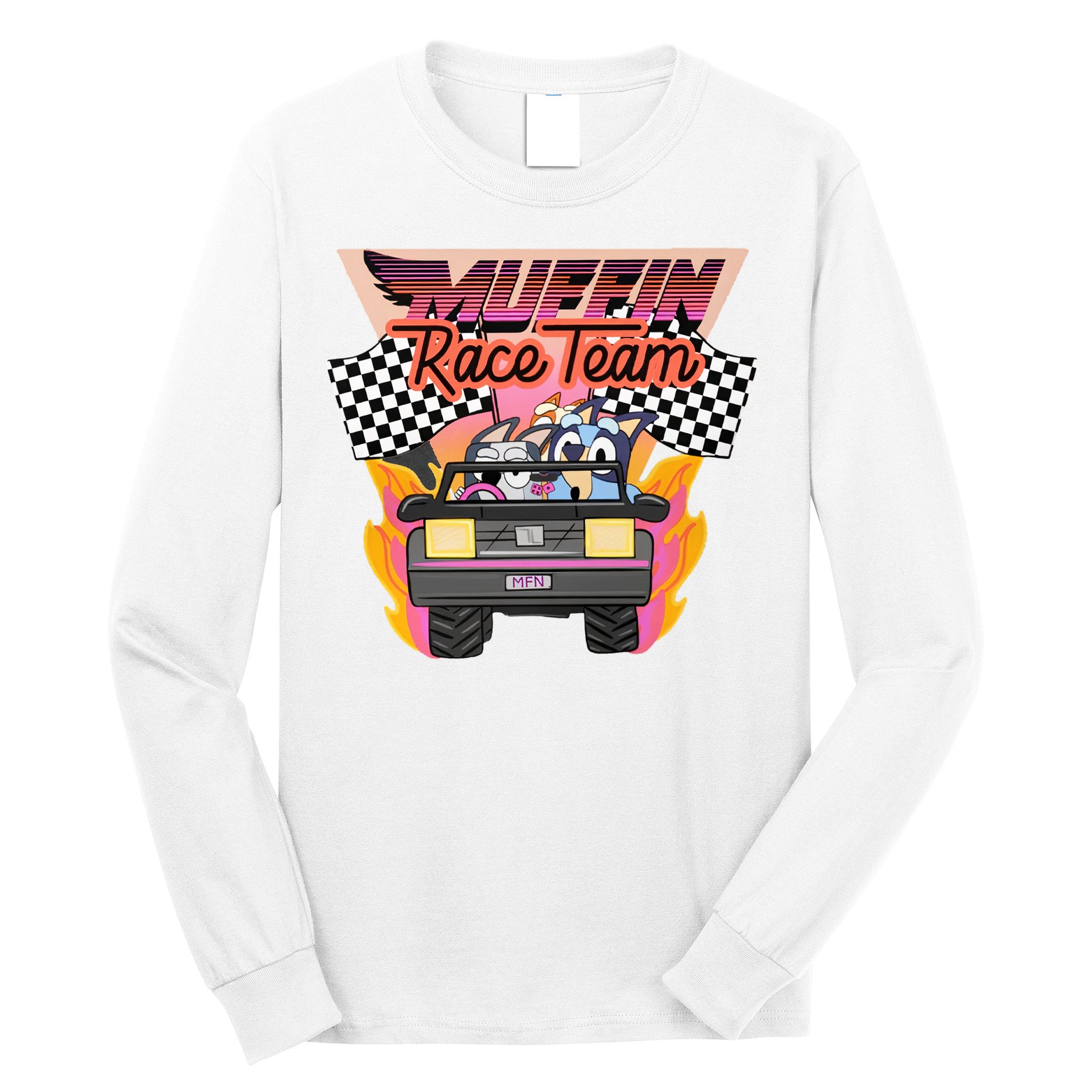 Muffin Race Team Muffin Cupcake Heeler Long Sleeve Shirt