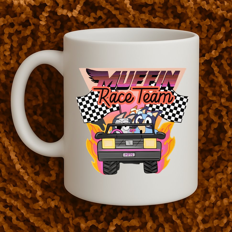 Muffin Race Team Muffin Cupcake Heeler Mug
