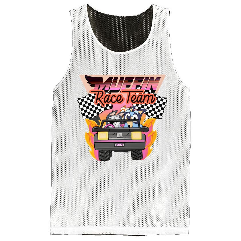 Muffin Race Team Muffin Cupcake Heeler Mesh Reversible Basketball Jersey Tank
