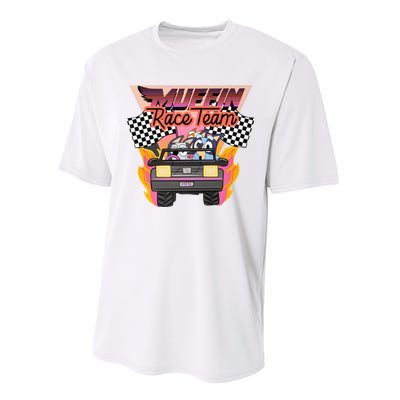 Muffin Race Team Muffin Cupcake Heeler Performance Sprint T-Shirt